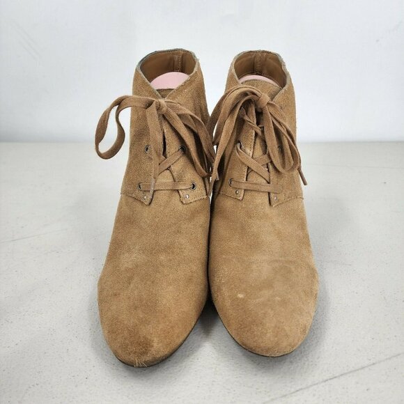 Lauren Ralph Lauren Women's Tamia Suede Wedge Ankle Bootie in Camel Size 11B - Picture 3 of 12